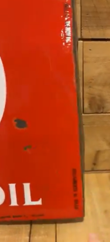 Standard Motor Oil DSP Foreign Flange Sign