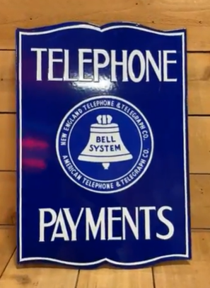 New England Telephone and Telegraph Payments DSP Flange Sign