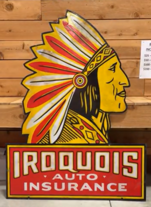Iroquois Auto Insurance Die-Cut DSP Sign