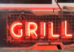 Grill Neon and SST Directional Arrow Sign