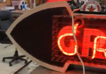 Grill Neon and SST Directional Arrow Sign