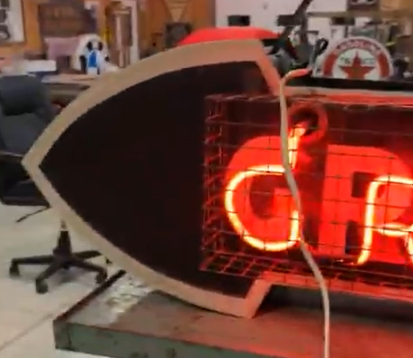 Grill Neon and SST Directional Arrow Sign