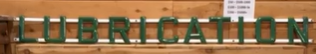 Amoco Lubrication Porcelain Letters on Double Porcelain Rails