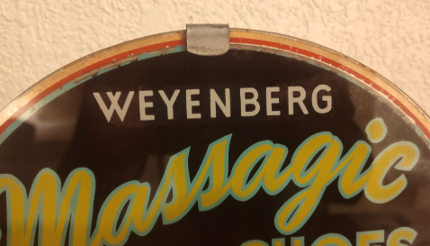 Weyenberg Massagic Shoes Single-Sided Light-Up Halo Countertop Display Sign