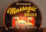 Weyenberg Massagic Shoes Single-Sided Light-Up Halo Countertop Display Sign