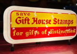 1930s Neuweiler’s Ale & Beer Deco Clock & 1950s Gift House Stamps Light-up Counter Sign