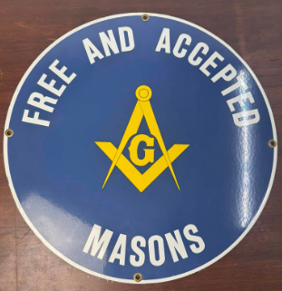 Free and Accepted Masons Square and Compass SSP 18 Inch Sign
