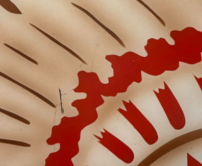 Indian Chief with Headdress Plastic Light-Up Lens Sign
