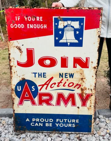 Join The New Action Army DST Sign