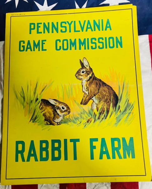 Pennsylvania Game Commission Rabbit Farm Cardboard Poster
