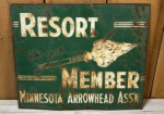 Minnesota Arrowhead Association Resort Member DST Sign