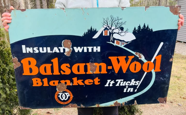 Balsam-Wool Blanket Insulation SSP Sign
