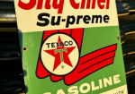 Texaco Sky Chief Su-preme Gasoline with Petrox SSP Pump Plate