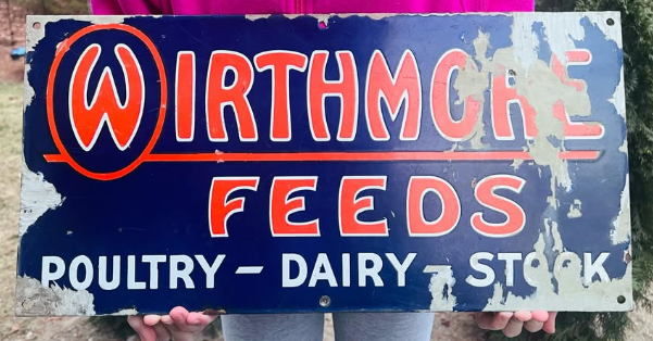 Wirthmore Feeds Poultry Dairy Stock SST Sign
