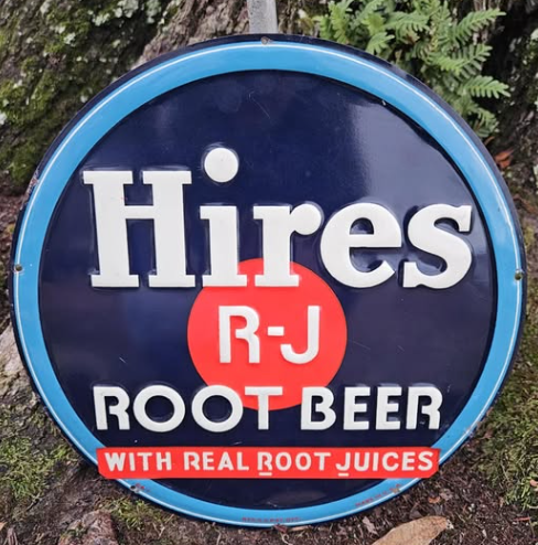 Hires R-J Root Beer 12 Inch SST Embossed Sign