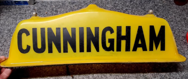 Cunningham Plastic Light-Up Taxi Cab Topper