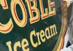 Coble Ice Cream Oval Die-Cut DST Sign