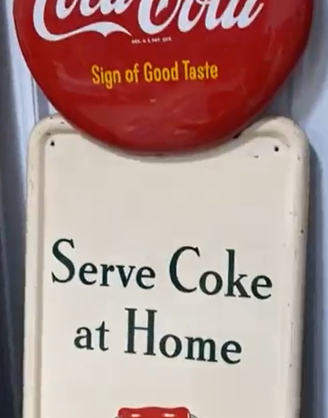 Coca-Cola Serve Coke at Home Six-Pack SST Pilaster Sign