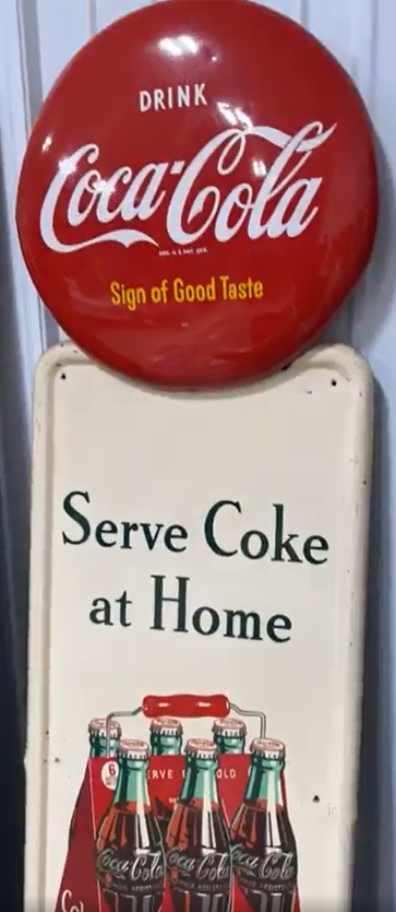Coca-Cola Serve Coke at Home Six-Pack SST Pilaster Sign