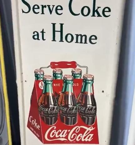Coca-Cola Serve Coke at Home Six-Pack SST Pilaster Sign