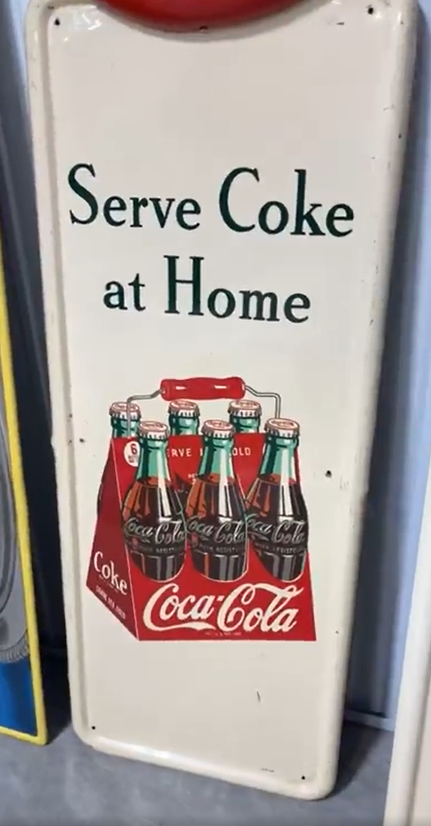 Coca-Cola Serve Coke at Home Six-Pack SST Pilaster Sign