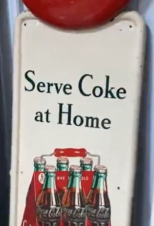 Coca-Cola Serve Coke at Home Six-Pack SST Pilaster Sign