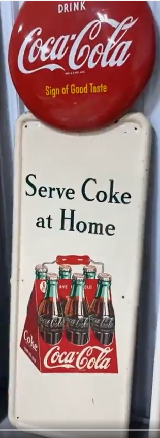 Coca-Cola Serve Coke at Home Six-Pack SST Pilaster Sign