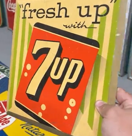 Fresh Up with 7Up TOC Easel-Back Sign