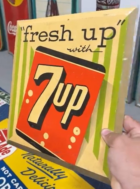 Fresh Up with 7Up TOC Easel-Back Sign