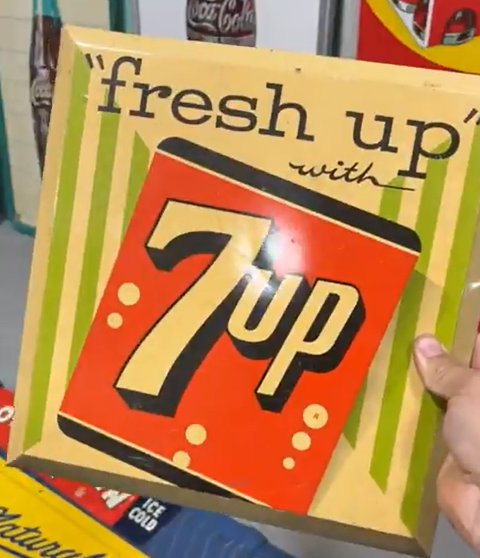 Fresh Up with 7Up TOC Easel-Back Sign