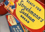 Stroehmann’s Sunbeam Bread SST Embossed Sign