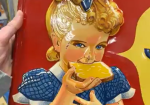 Stroehmann’s Sunbeam Bread SST Embossed Sign