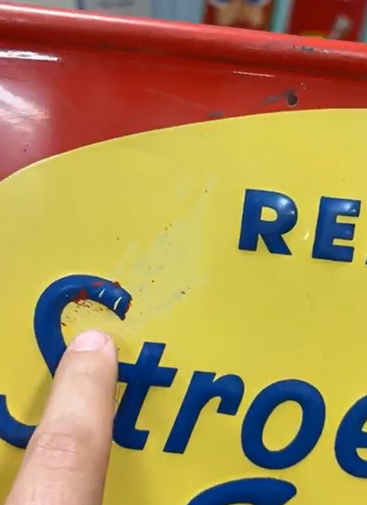 Stroehmann’s Sunbeam Bread SST Embossed Sign