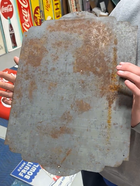 7Up Likes You Art Deco Die-Cut SST Sign