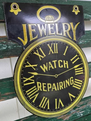 Jewelry & Watch Repairing DSP Die-Cut Sign