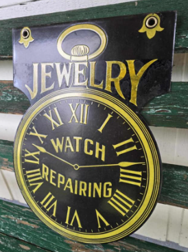 Jewelry & Watch Repairing DSP Die-Cut Sign