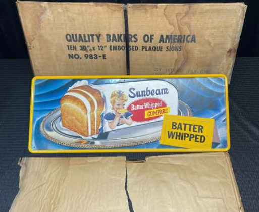 Sunbeam Bread Batter Whipped SST Sign