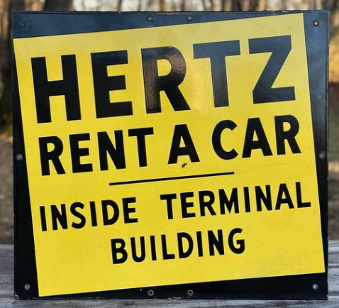 Hertz Rent A Car Inside Terminal Building SSP Sign