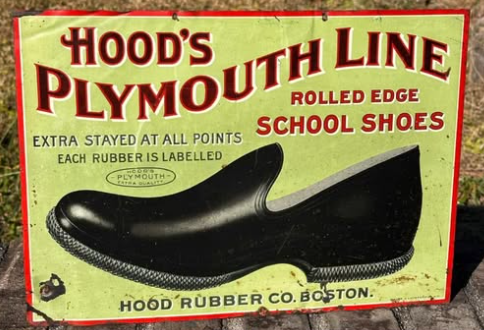 Hood’s Plymouth Line Shoes Boston MA SST Sign