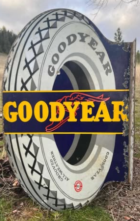 Good Year Tires Die Cut DSP Flange Sign