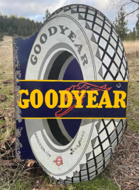 Good Year Tires Die Cut DSP Flange Sign