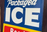 Take Home a Bag Packaged Ice DST Hanging Sign