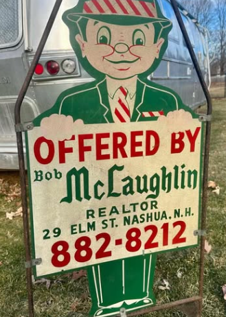Bob McLaughlin Realtor Nashua NH DST Die-Cut Sign