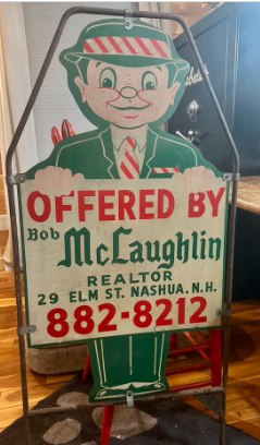 Bob McLaughlin Realtor Nashua NH DST Die-Cut Sign