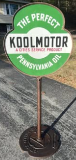 Cities Service Koolmotor Motor Oil DSP Lollipop Sign