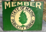 State of Maine Publicity Bureau DST Flange Sign