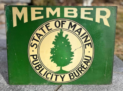 State of Maine Publicity Bureau DST Flange Sign