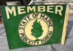 State of Maine Publicity Bureau DST Flange Sign