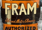 Fram Oil & Motor Cleaner SST Die Cut Sign