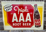 Triple AAA Root Beer Embossed SST Sign